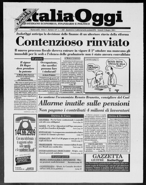 Italia oggi : quotidiano di economia finanza e politica